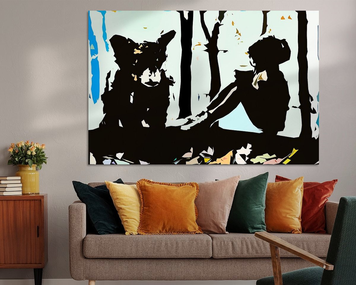 Example of the artwork in a room