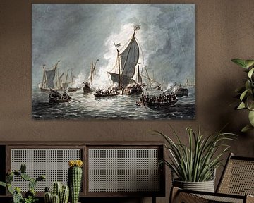 Hendrik Vettewinkel, Water-beggars and Spanish fleet near Brielle, 1572 by Atelier Liesjes