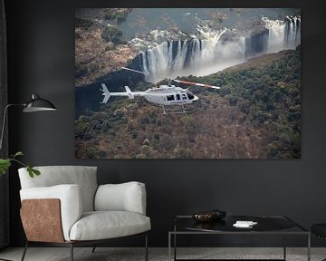 Helicopter over helicopter, over Victoria Falls by De wereld door de ogen van Hictures