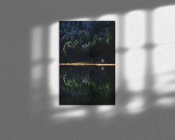 Reflectie in bergmeer