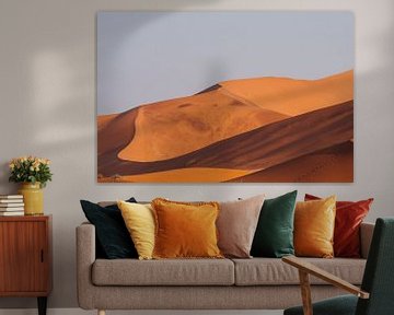 Sand dunes in the Sossusvlei at sunset, Namibia by Suzanne Spijkers