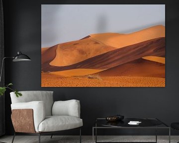 Sand dunes in the Sossusvlei at sunset, Namibia by Suzanne Spijkers