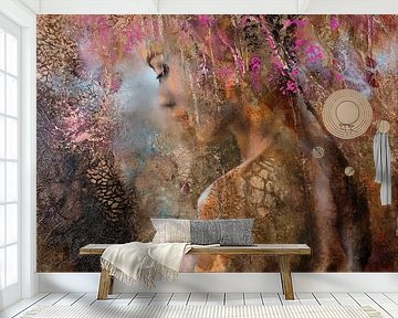 Helen in het lichtroze