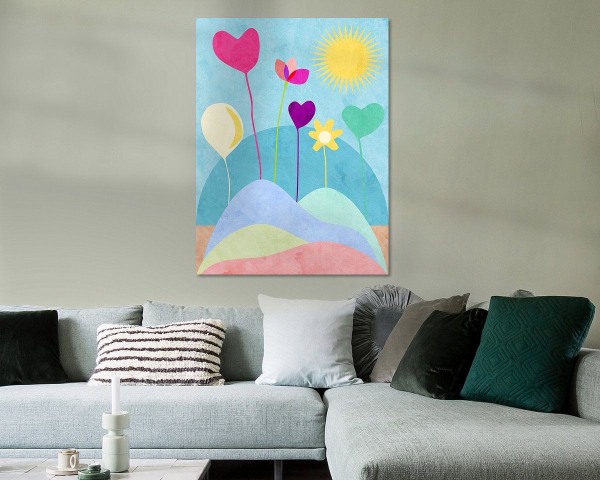 Example of the artwork in a room