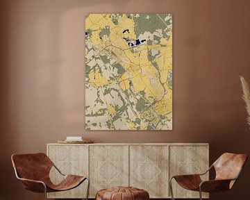 Map of Heerlen in the style of Gustav Klimt by Maporia