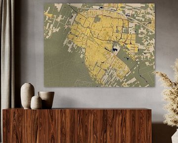 Karte von Veenendaal im Stil von Gustav Klimt von Maporia