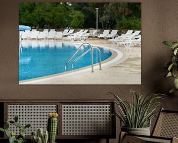 Zwembad in een hotelcomplex in Krk