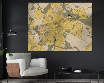 Karte von Sittard im Stil von Gustav Klimt von Maporia