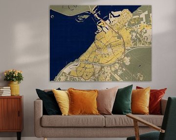 Carte de la ville de Harderwijk de Gustav Klimt sur Maporia