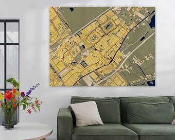 Map of Leidschendam in watercolor style by Maporia