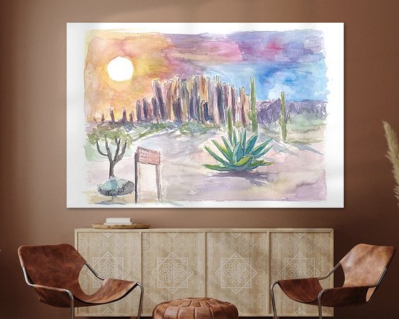 Example of the artwork in a room