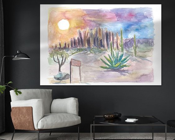 Example of the artwork in a room