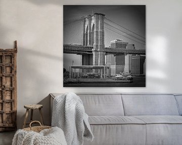 Manhattan | Brooklyn Bridge b/w van Melanie Viola