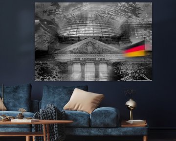 Duitse Reichstag in Berlijn van berbaden photography