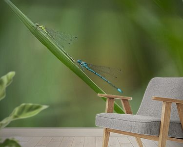 Example of the artwork in a room