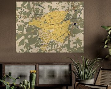 Stadtplan von Aalten im Stil von Gustav Klimt von Maporia