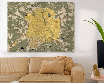 Carte de Winterswijk dans le style de Gustav Klimt sur Maporia