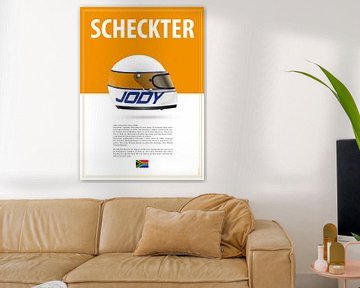 Jody Scheckter Helm van Theodor Decker