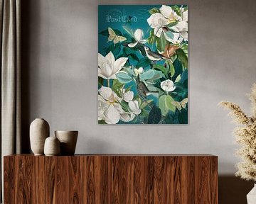 The birds in the white magnolia by christine b-b müller