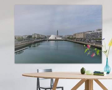 Het Basin du Commerce in Le Havre van Patrick Verhoef