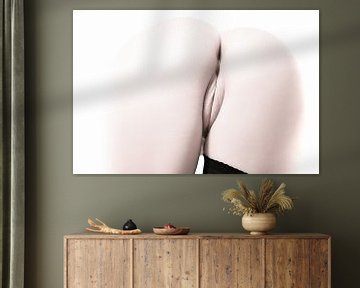 Artistiek Naakt van Billen en een Vagina in Kleur van Art By Dominic