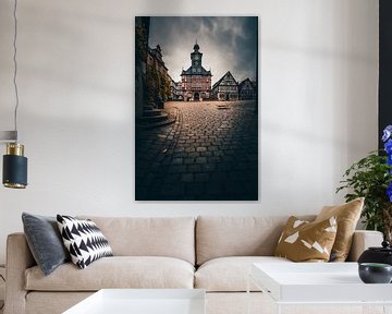 Town Hall, Historic Half-Timbered House, Heppenheim Market Square by Fotos by Jan Wehnert