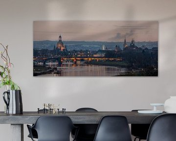 Panorama van Dresden van Sergej Nickel
