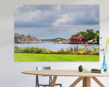 Landscape in the recreation area Hasseltangen in Norway by Rico Ködder