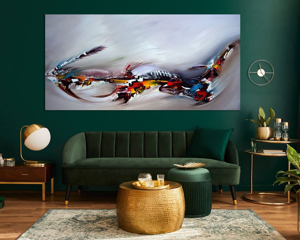 Example of the artwork in a room