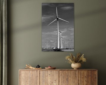 Turbines Eemshaven, Groningue, Pays-Bas sur Imladris Images