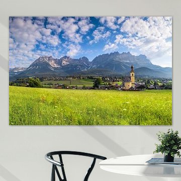 Elmau bij de Wilder Kaiser in Tirol van Dieter Meyrl