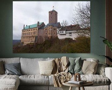 Le château de Wartburg près d'Eisenach en Thuringe (Allemagne) sur t.ART