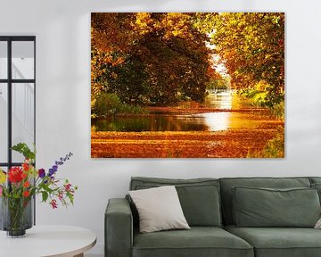 Apeldoorns kanaal in herfstkleuren van Jessica Berendsen