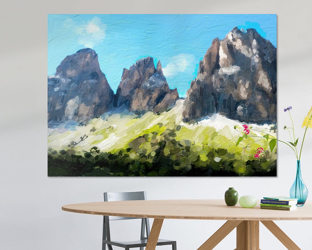 Example of the artwork in a room