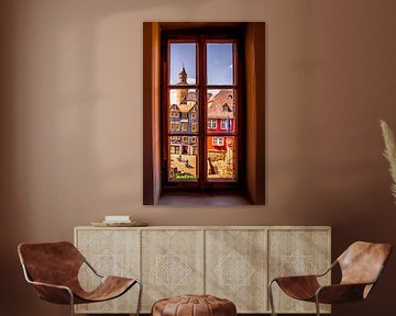 Idstein, view out of the window into the old town with its half-timbered houses by Fotos by Jan Wehnert