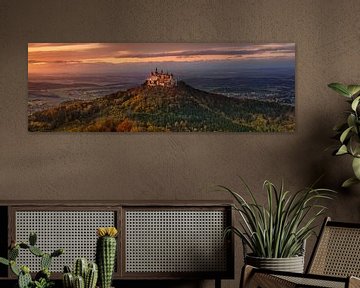 Burg Hohenzollern in schönen Herbstfarben zum Sonnenuntergang von Voss Fine Art Fotografie