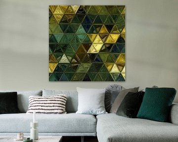 Mosaik grün gelb #mosaik von JBJart Justyna Jaszke