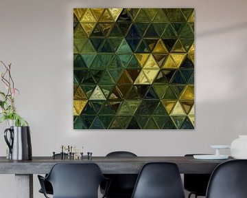 Mosaik grün gelb #mosaik von JBJart Justyna Jaszke