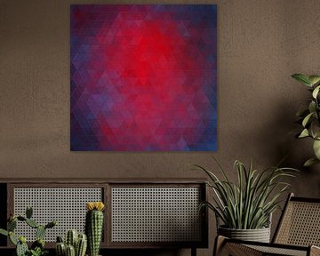 Mosaic red blue #mosaic by JBJart Justyna Jaszke