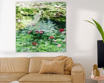 Waterlelies a la Monet van Paula van den Akker