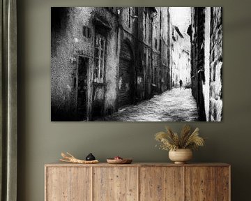 Straatfotografie Toscane - Volterra van Frank Andree