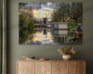 Mühle de Put in Leiden von Dirk van Egmond