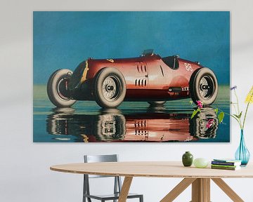 Painting of the Alfa Romeo 8C From 1935 by Jan Keteleer