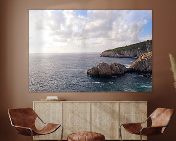 Küste der Insel Capri über das Tyrrhenische Meer - Landschaftsfotografie von Carolina Reina Photography