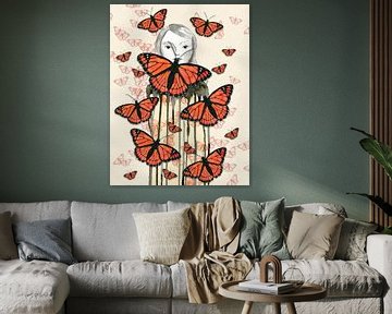 Omgeven door vlinders van Bianca Wisseloo