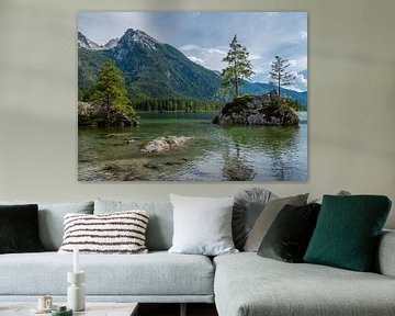 Paysage au lac Hintersee dans les Alpes de Berchtesgaden sur Animaflora PicsStock