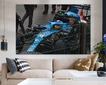 Fernando Alonso Grid Spa 2021 by Ann Barrois