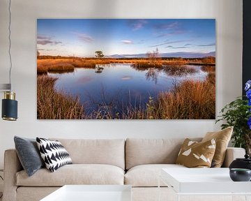 Zonsondergang in het Nationaal Park Dwingelderveld van Menno Schaefer