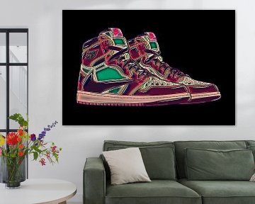 Pair of Air Jordan sneakers van Rene Ladenius Digital Art