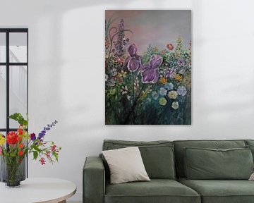 Iris Garden in Spring von Rhonda Clapprood
